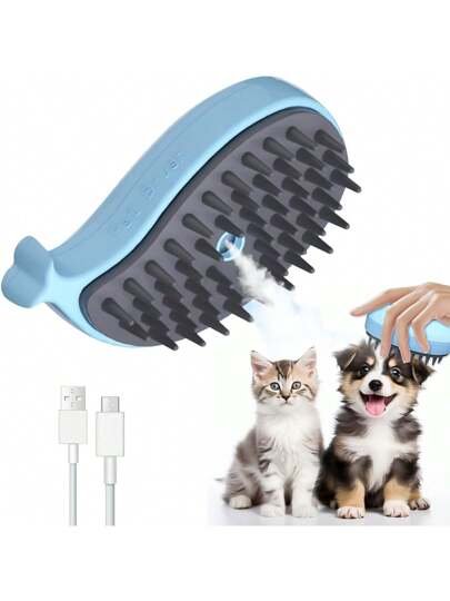 Cepillo vapor para mascota (celeste) - Imagem 2