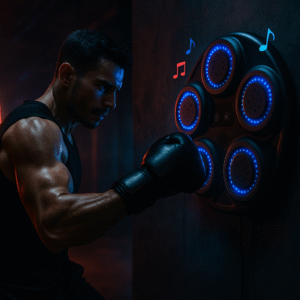 Máquina de boxeo inteligente modelo yk-003 + guante negro